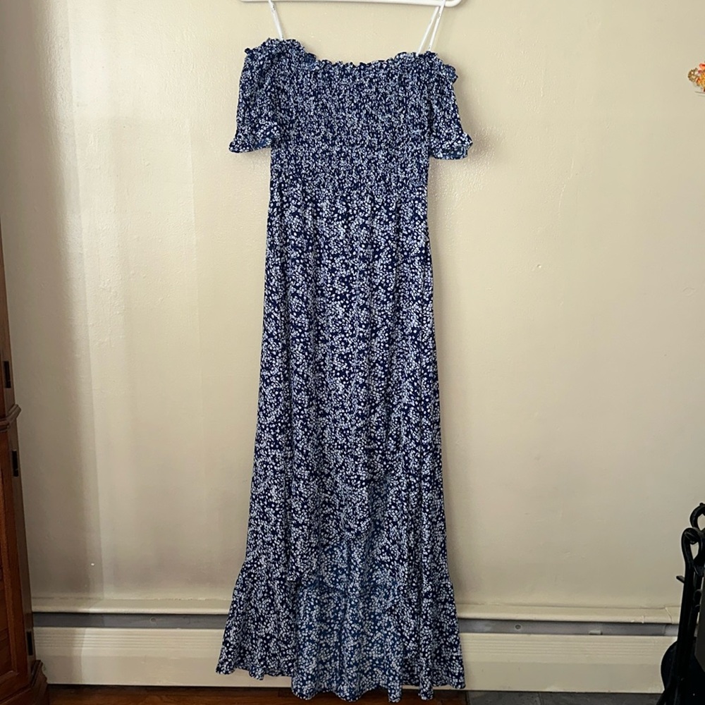 Very cute blue and white lulu dress size large